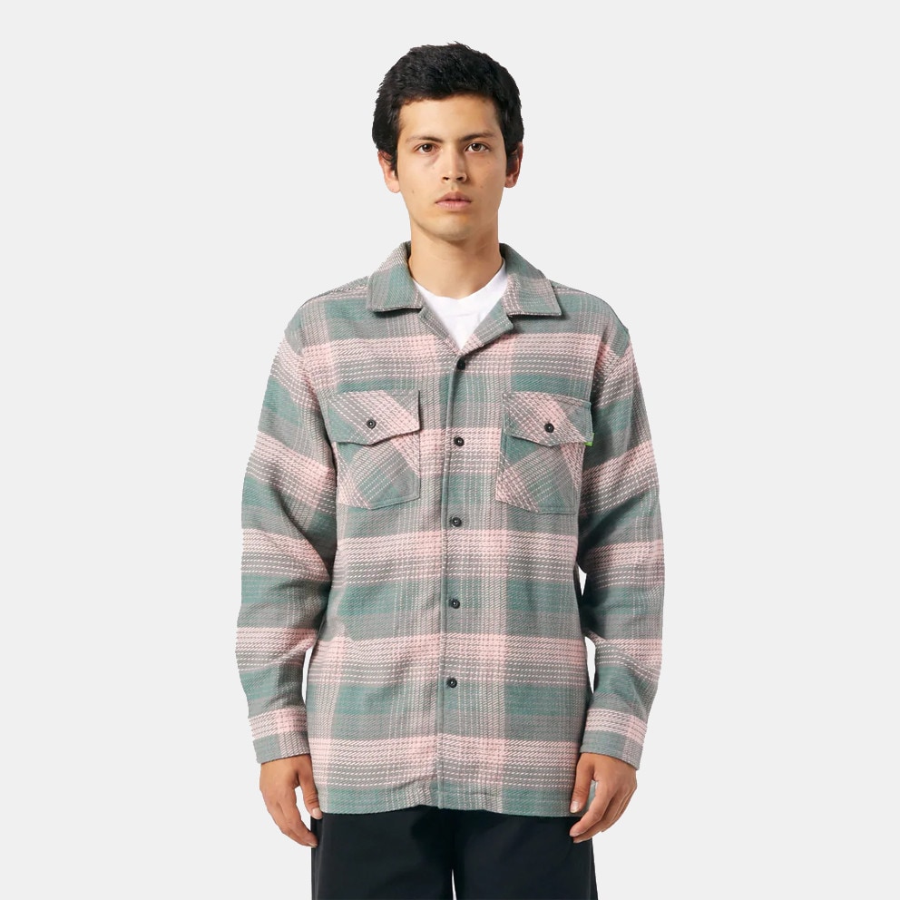 Huf Huf Smash Flannel Overshirt Μακρυμάνικο Ανδρικό Πουκάμισο (9000120173_3142)