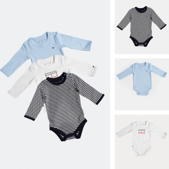 Tommy Jeans Baby 3-Pack Βρεφικά Κορμάκια