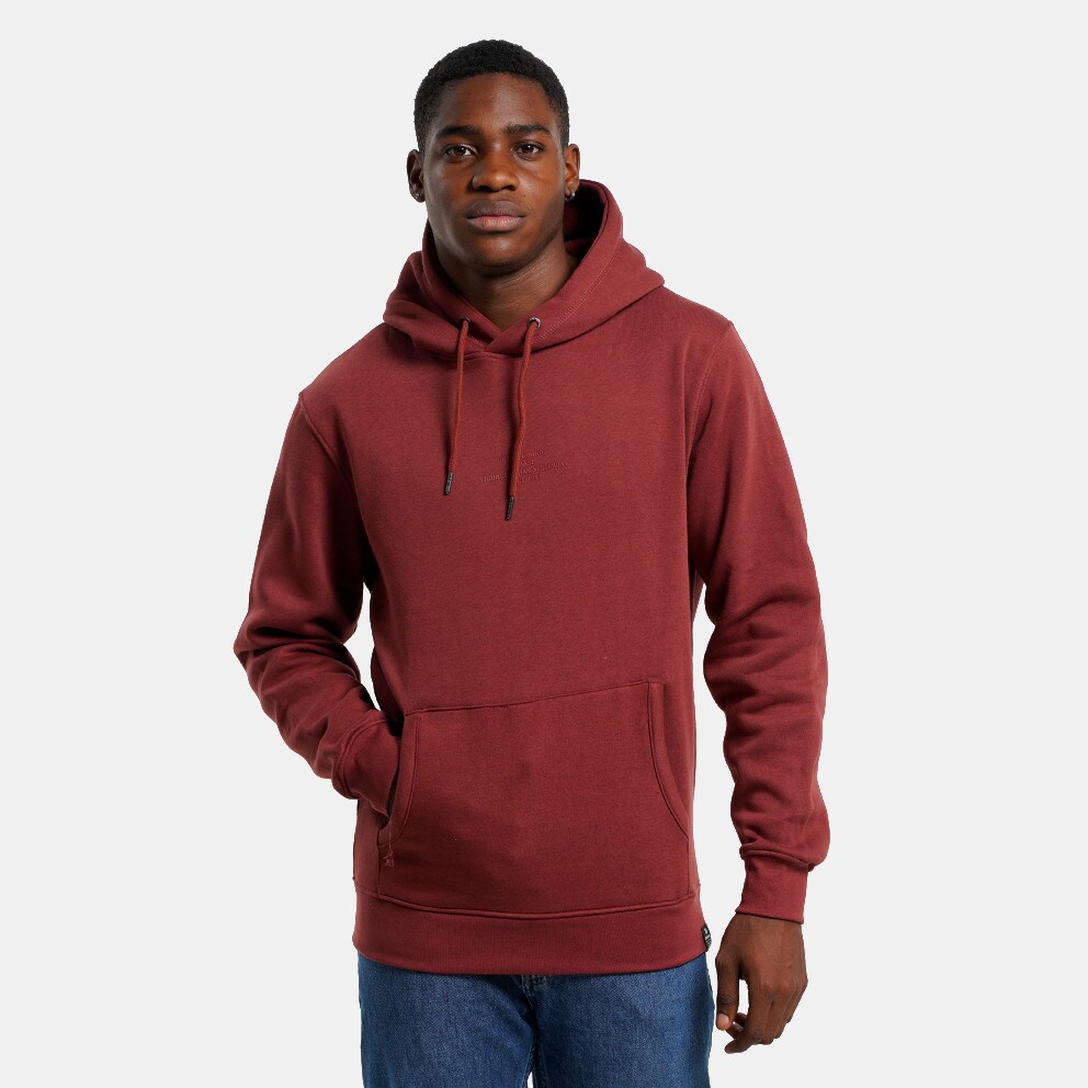 Sweat-shirt avec motif RMTOP - Men\'s Burgundy Fleece - Rebase 80 BRICK - patchwork Hoodie