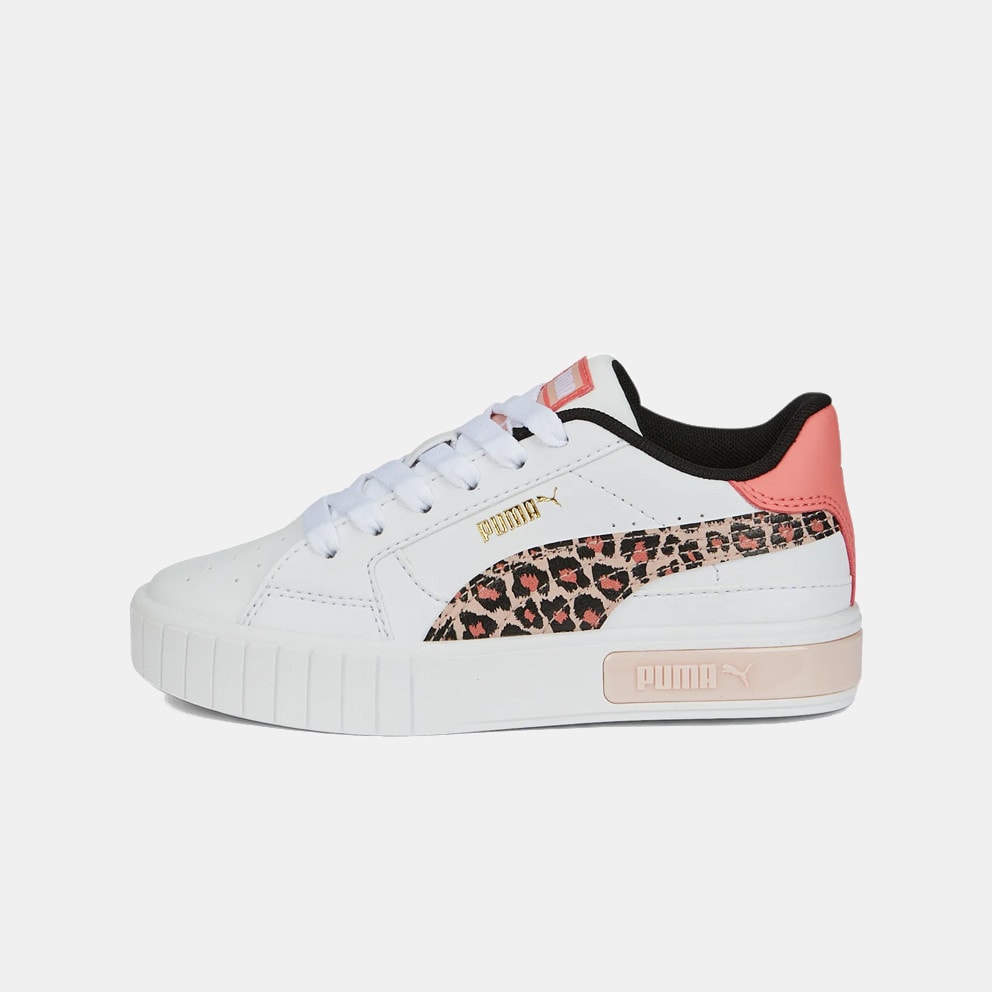 Puma Cali Star Wild Kids Shoes White 387618 01 Camiseta Puma Power Elongated Preta