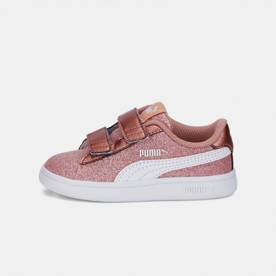 29 Puma Smash v2 Glitz Infant Shoes Pink Glitter 367380 Puma