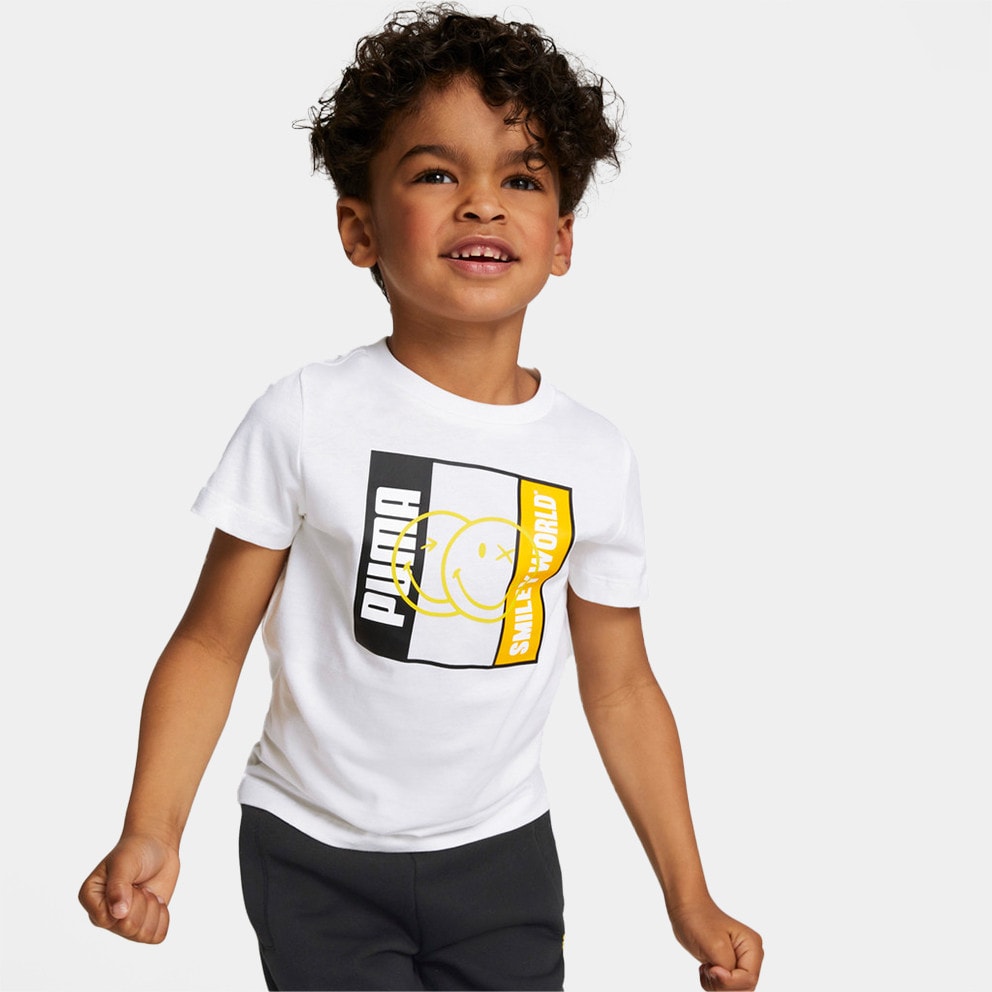 Puma X Smileyworld Παιδικό T-shirt (9000117775_22505)