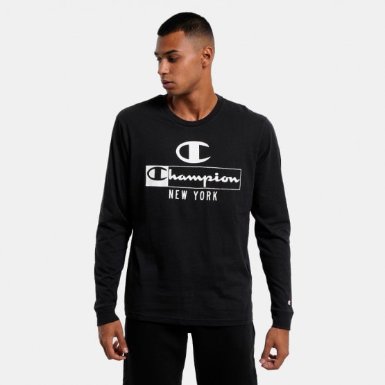 Champion Long Sleeve Crewneck Ανδρική Μπλούζα με Μακρύ Μανίκι