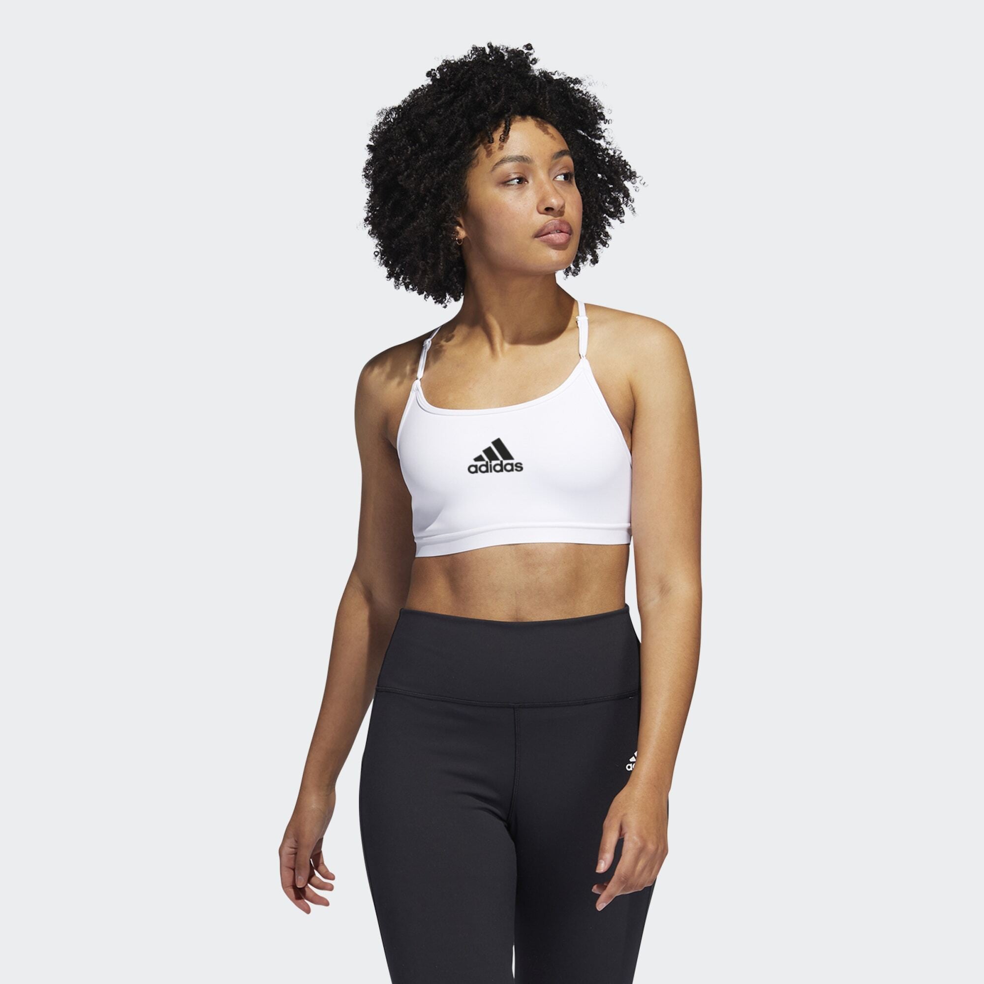 adidas Performance Aeroreact Women's Sports Bra White HC5416