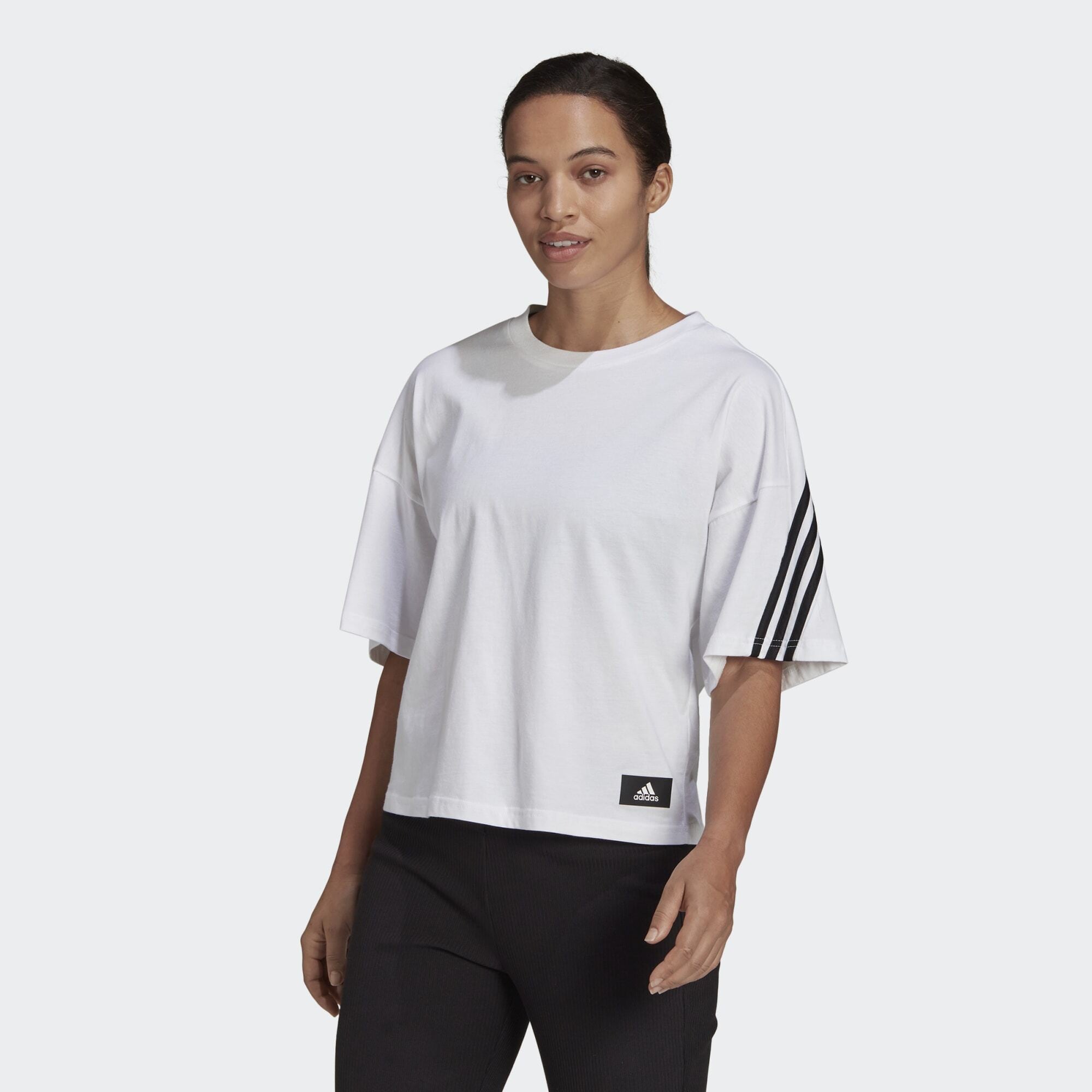 Shirt HE0309 - adidas 76 beige paint code list - adidas Performance Future Icons 3 - Stripes Women's T