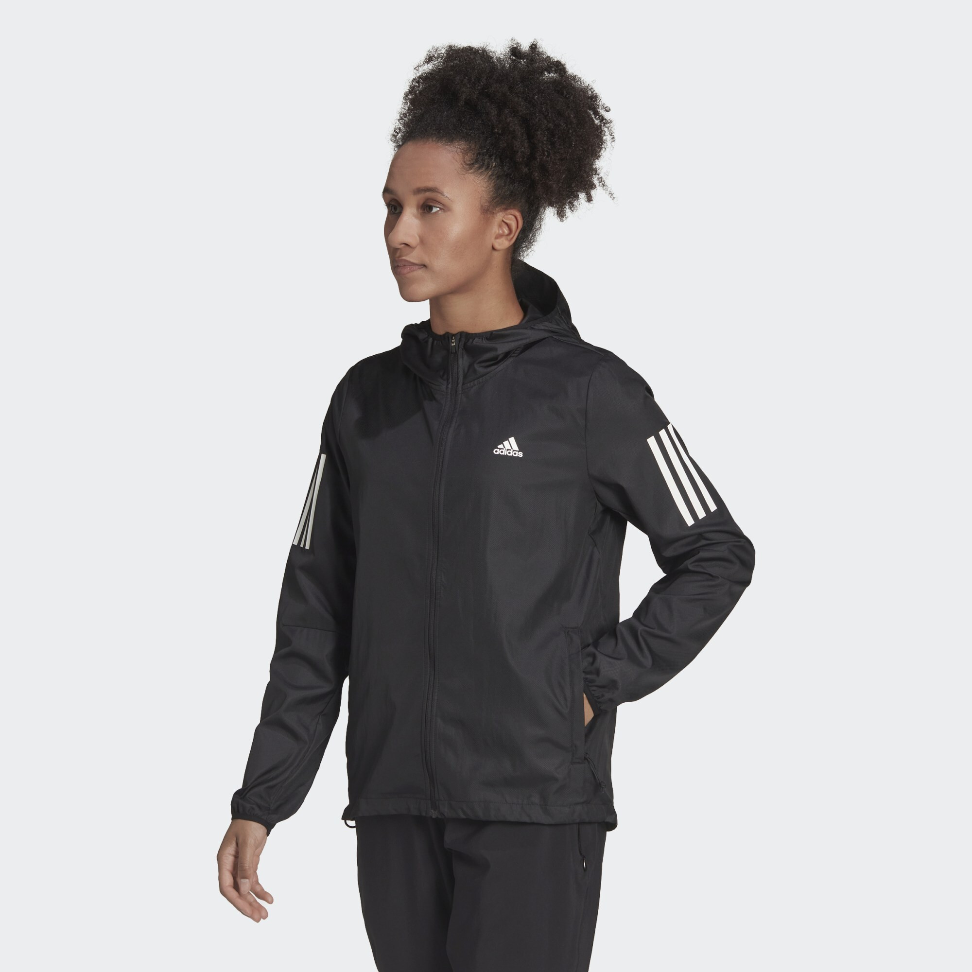 adidas Performance adidas Own the Run Hooded Running Γυναικείο Αντιανεμικό Μπουφάν (9000105754_1469)