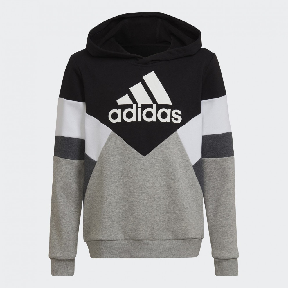 adidas Performance Colorblock Fleece Παιδική Μπλούζα με Κουκούλα