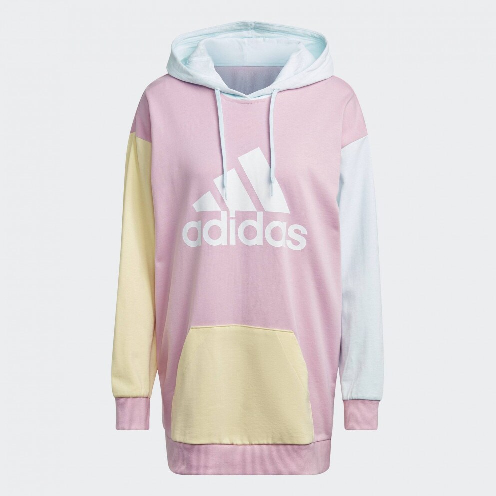 adidas Performance Essentials Colorblock Logo Oversized Γυναικεία Μπλούζα με Κουκούλα