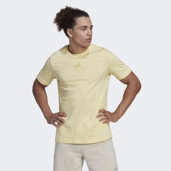 Adidas Men's T-Shirt - Yellow - M