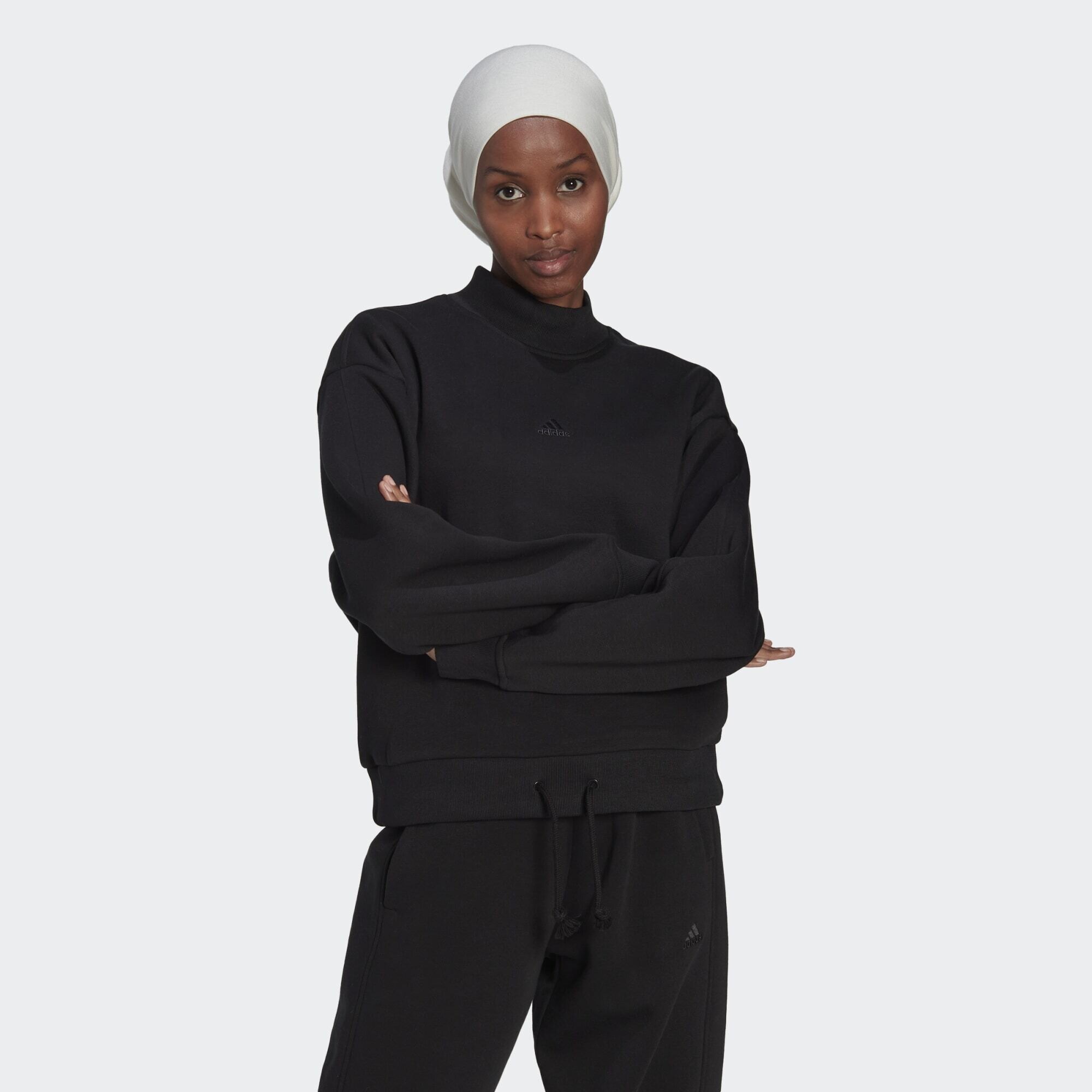 adidas Performance All SZN Fleece Mock Γυναικεία Μπλούζα Φούτερ (9000113741_1469)