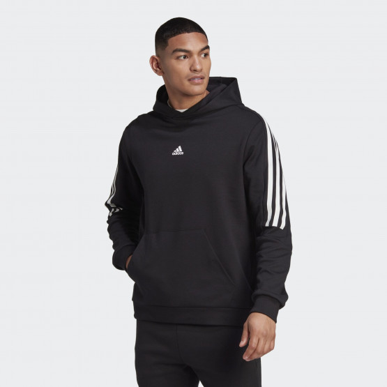 adidas Performance 3-Stripes Ανδρική Μπλούζα Με Κουκούλα