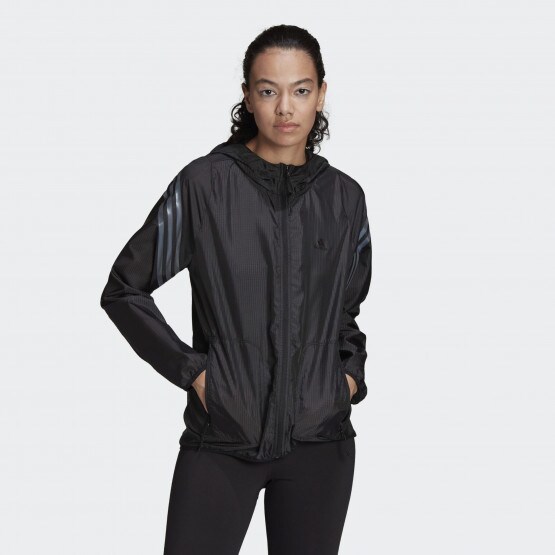 adidas Run Icons 3-Stripes Hooded Running Windbreaker