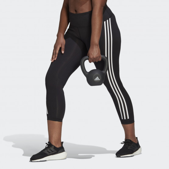 adidas Optime Trainicons 3-Stripes 7/8 Tights (Plus Size)