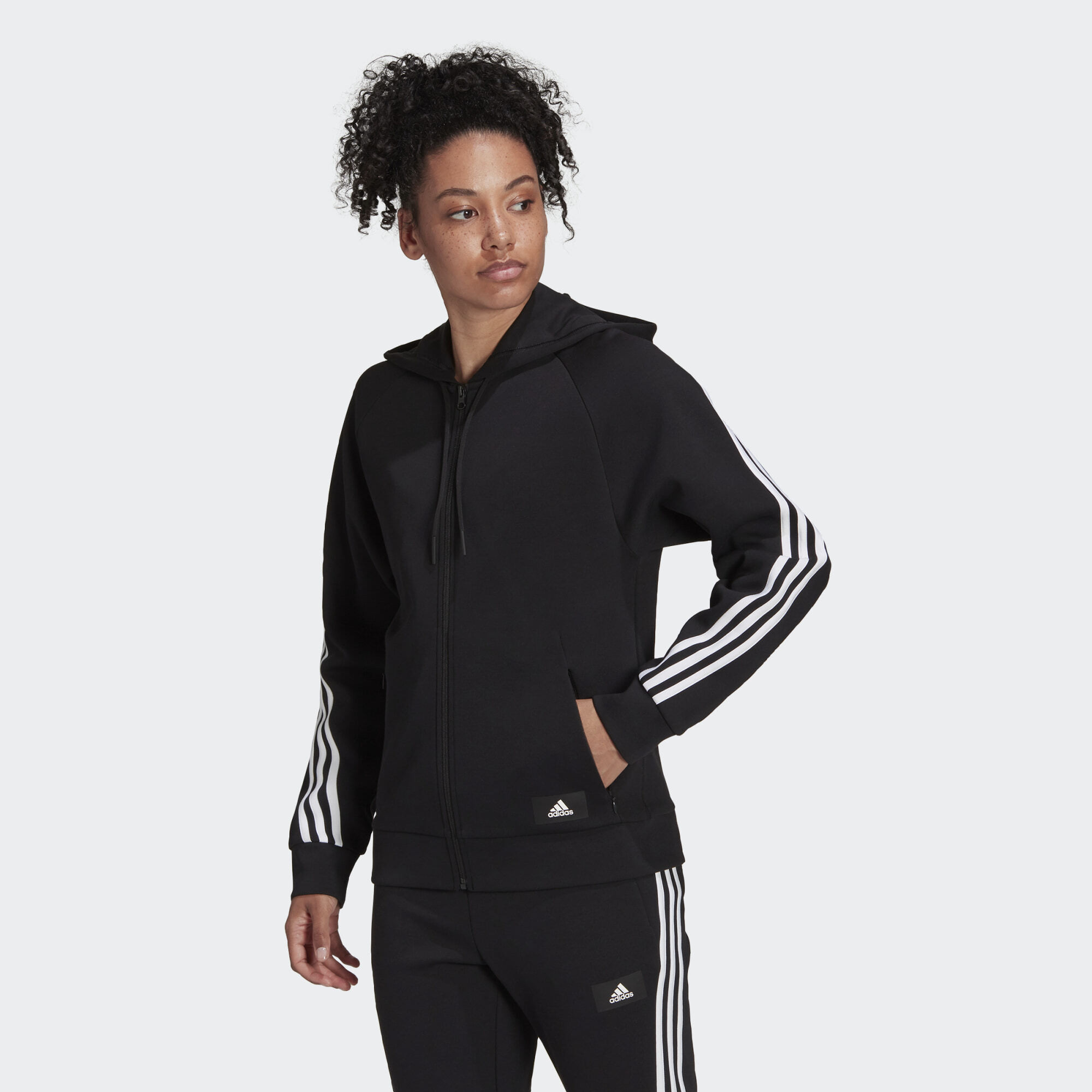 adidas Adidas Sportswear Future Icons 3-Stripes Hooded Tr (9000121261_1469)