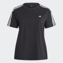 adidas Essentials Slim 3-Stripes Tee (Plus Size)