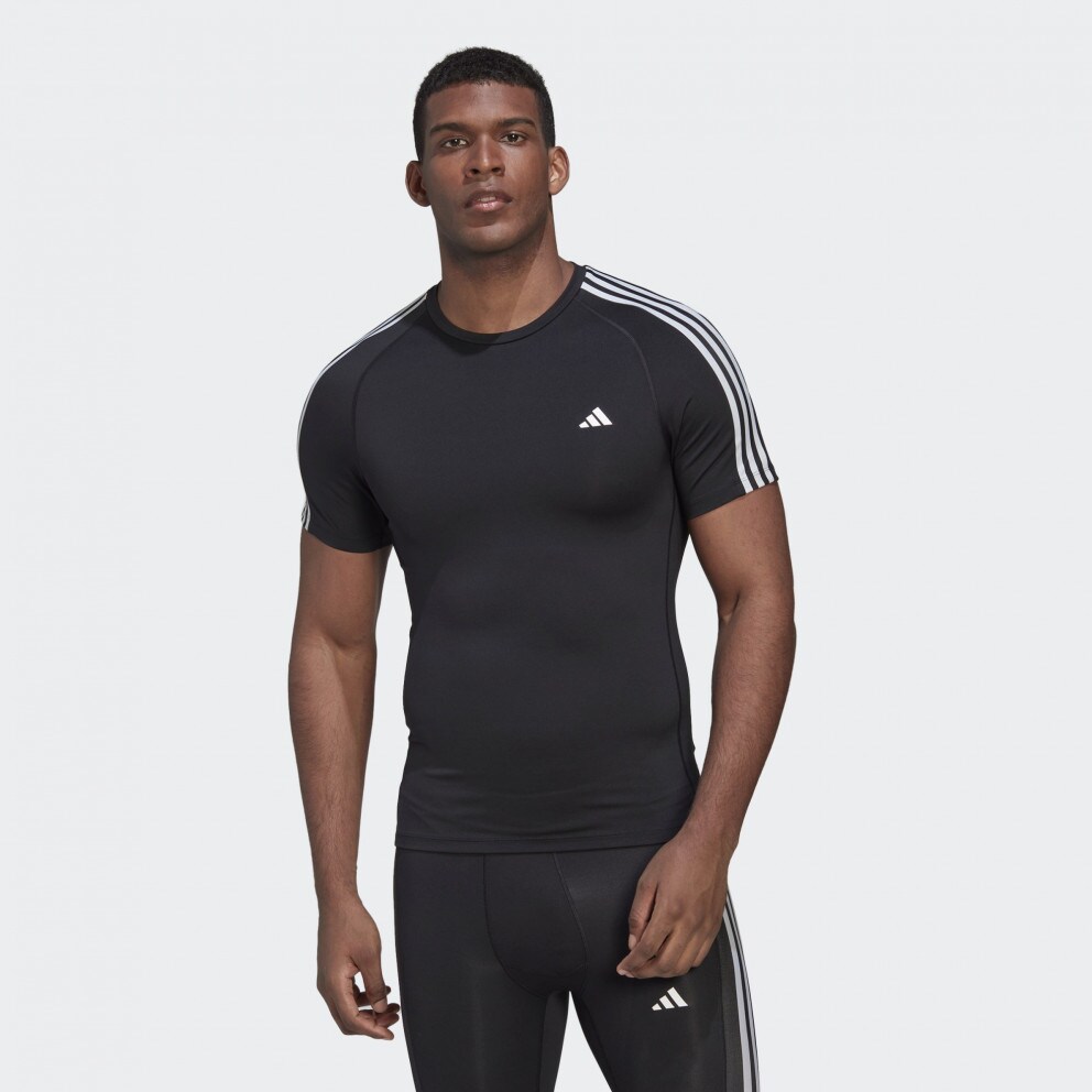 adidas Techfit 3-Stripes Training Tee