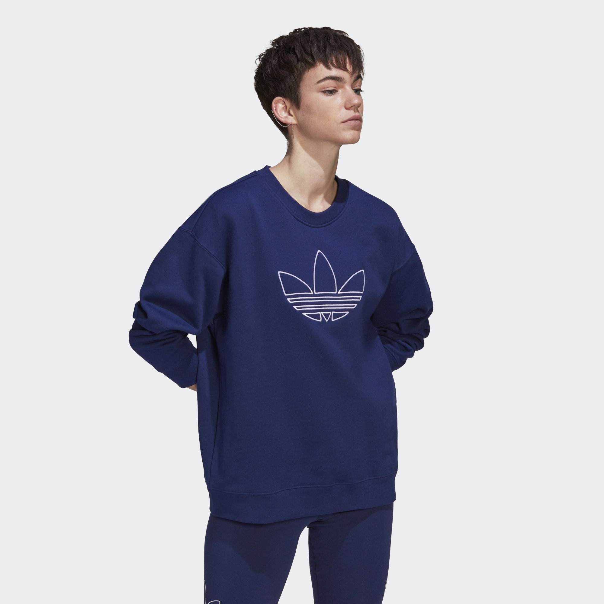 adidas Originals Oversized Crew Sweatshirt (9000121510_3024)