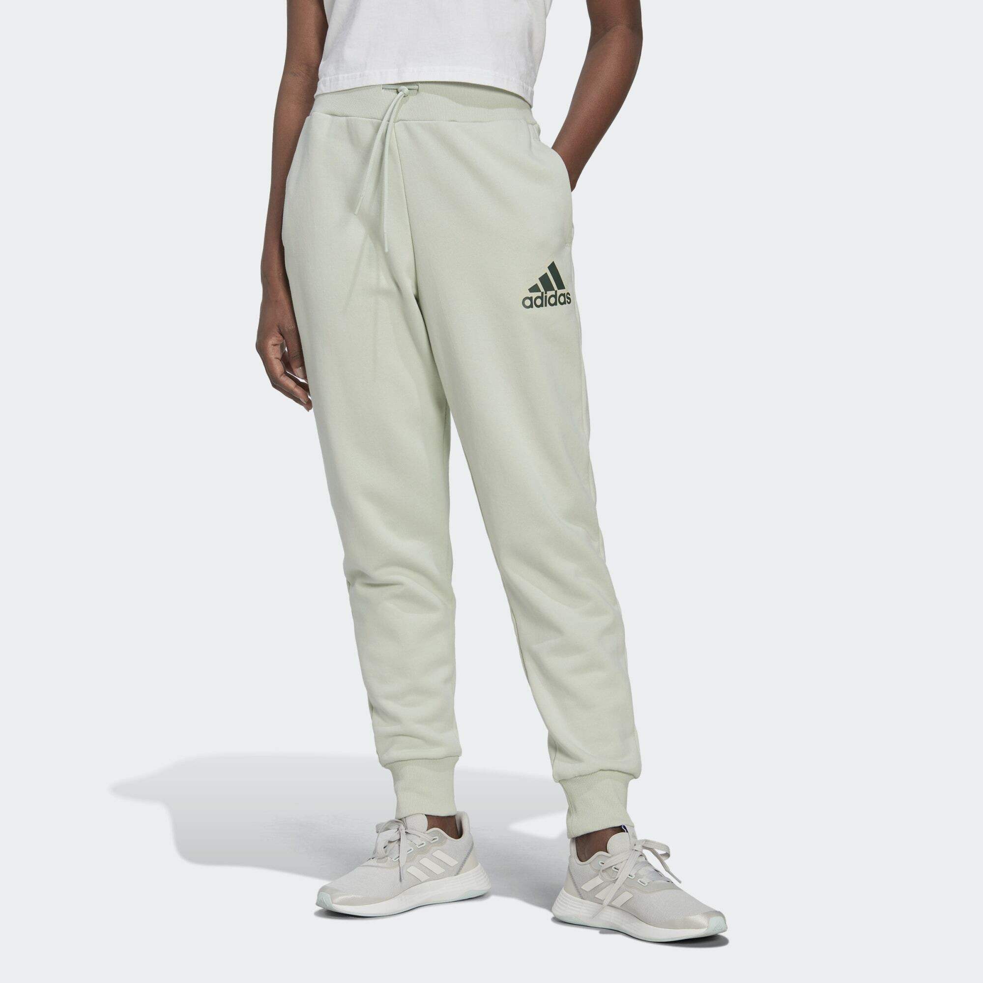 Матові кеди кросівки adidas оригінал - Colored Logo Pants Linen