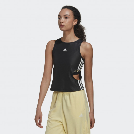 adidas Hyperglam Fitted Tank Top With Cutout Detail
