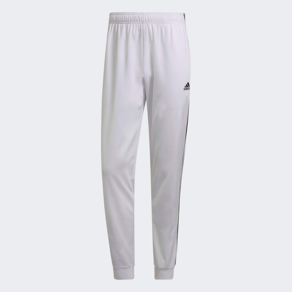 essentials warm up tapered 3 stripes track pants