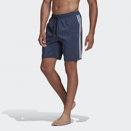 adidas Classic-Length 3-Stripes Swim Shorts