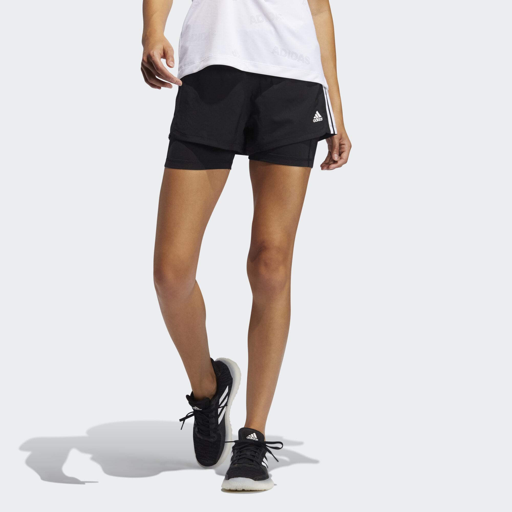 adidas Pacer 3-Stripes Woven Two-In-One Shorts (9000123067_22872)