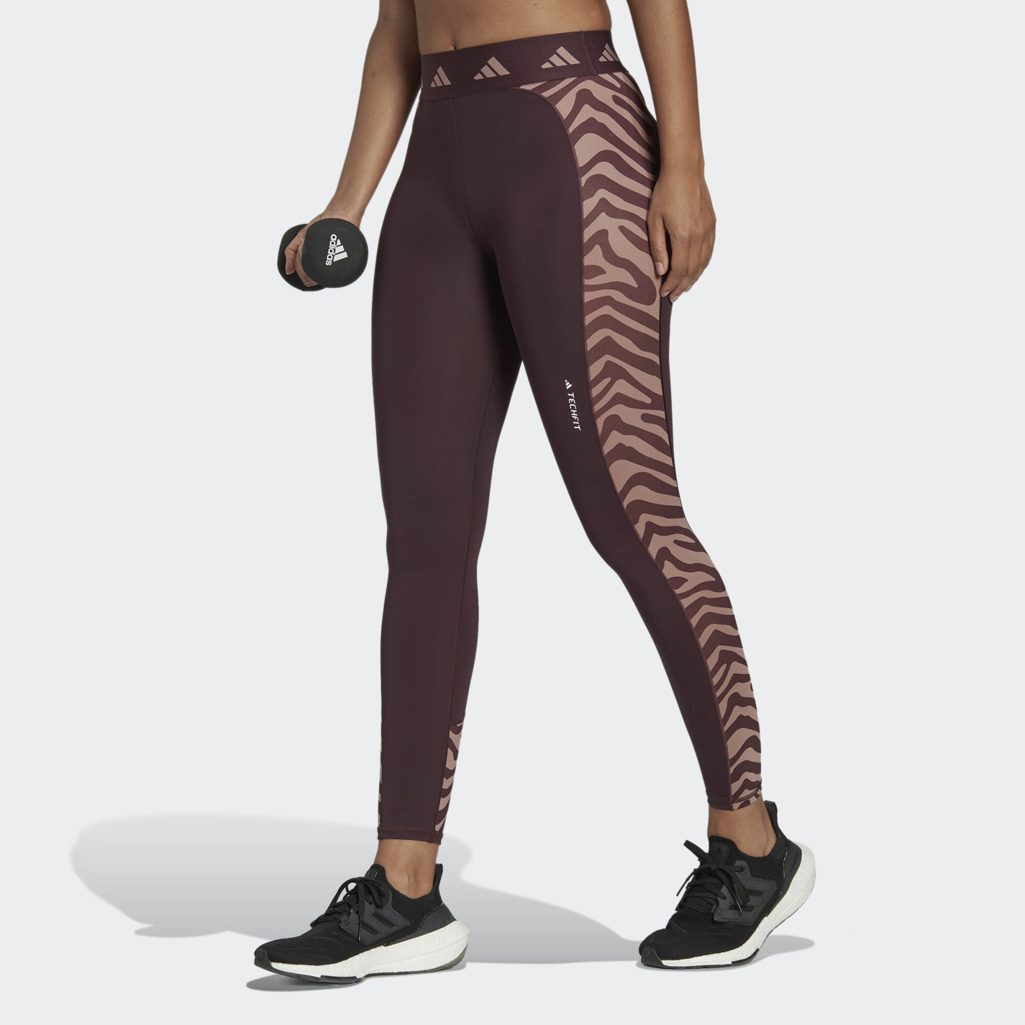 adidas Hyperglam Techfit High-Waisted 7/8 Zebra Tights (9000124452_1634) - adidas - 