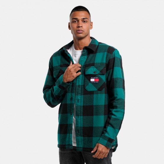 Banzai dødbringende Vis stedet Tommy Jeans Sherpa Flannel Men's Shirt Green / Check DM0DM15132 -  Особенности Tommy hilfiger Sneaker Breton Stripe Носки 2 пары - L6O