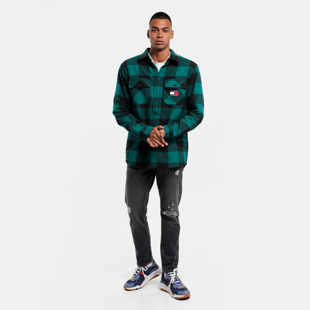 Tommy Jeans Sherpa Ανδρικό Πουκάμισο Oversized εφαρμογή