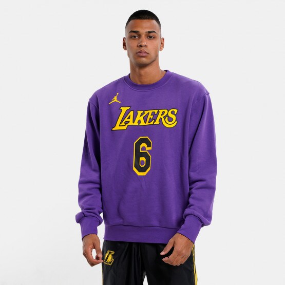 LOS ANGELES LAKERS CLASSIC FLC CREWNECK (BLACK)