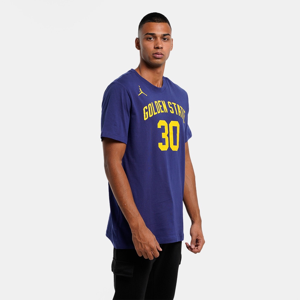 Nike Men Blue Stephen Curry Golden State Warriors NBA Round Neck T-Shirt