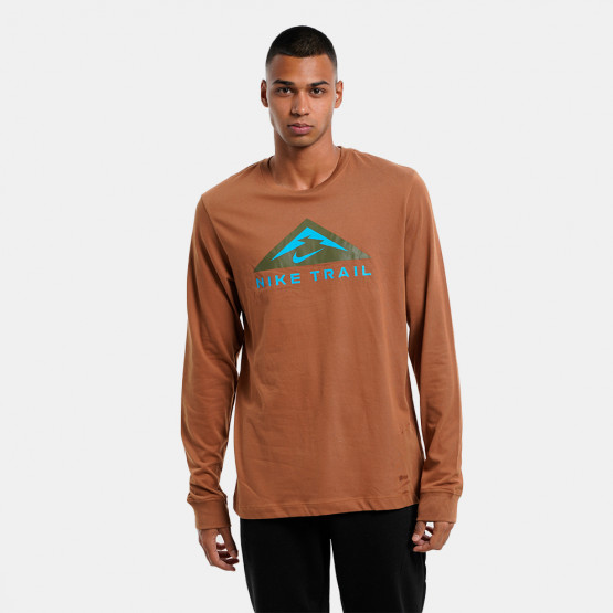 Men's Long Sleeves T - shirt Brown DV9381 - Nike Trail Dri - Nike Free Terra Vista 's - 270