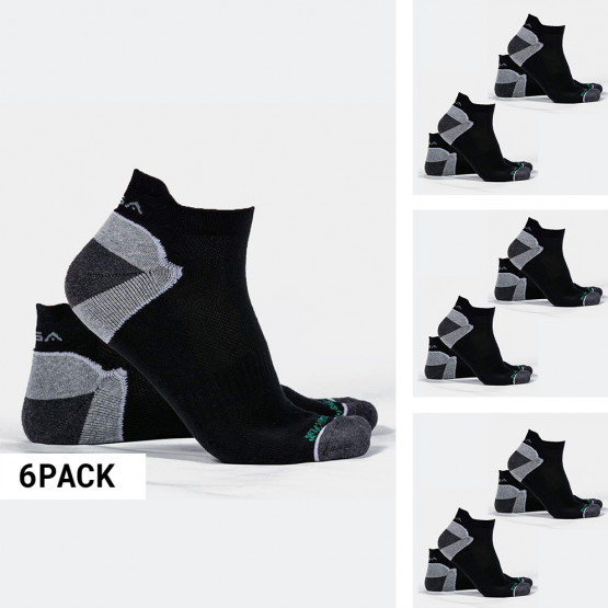 Gsa Low Cut Extra Cushioned Organic Plus 6-Pack Ανδρικές Κάλτσες
