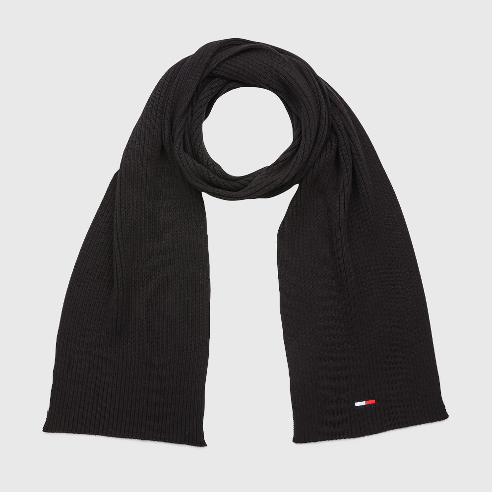 BDS Tommy Jeans Core Flag Men s Scarf Black AM0AM10407 tommy hilfiger bars 42 45 j507white