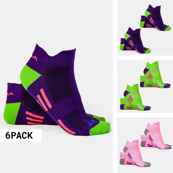 Gsa Low Cut Extra Cushioned Hydro Socks 6-Pack Γυναικείες Κάλτσες