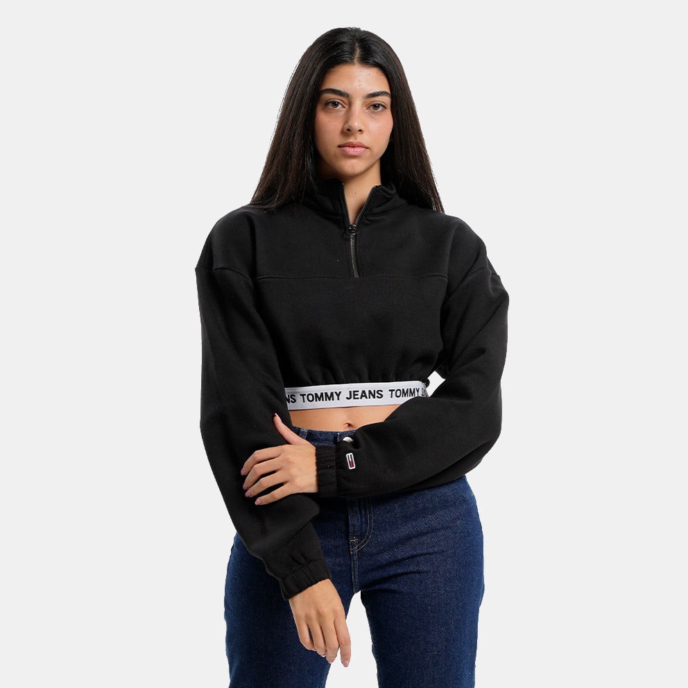 Tommy Jeans Super Crop Logo Waistband Γυναικείο Φούτερ