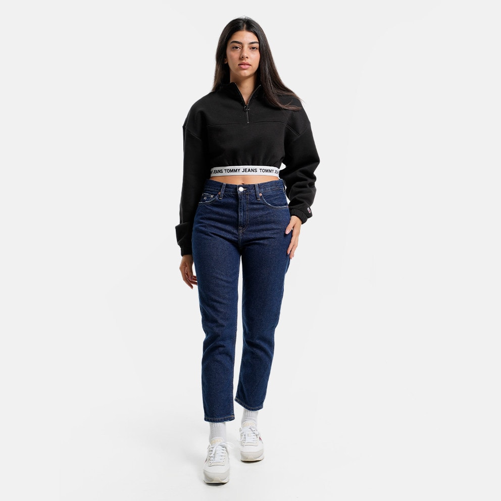 Tommy Jeans Super Crop Logo Waistband Women's Sweatshirt Black DW0DW14350 -  Shoes TOMMY HILFIGER Classic Suede Boatshoe FM0FM02736 Classic Khaki Cocoa  0HD - BDS