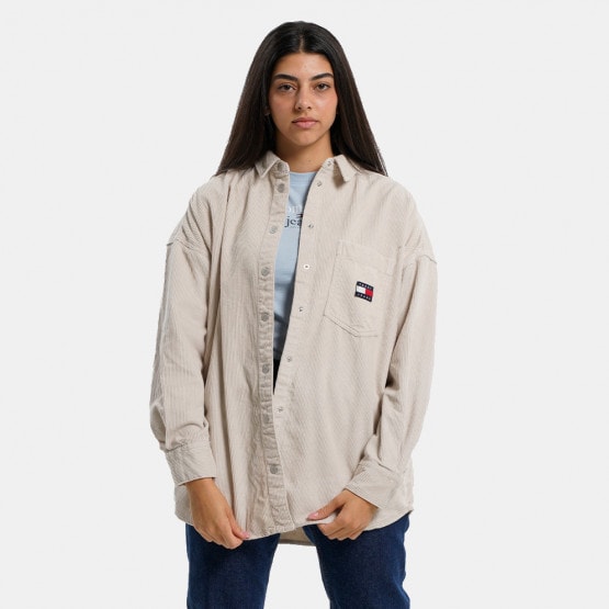 Tommy Jeans Corduroy Oversized Γυναικείο Πουκάμισο