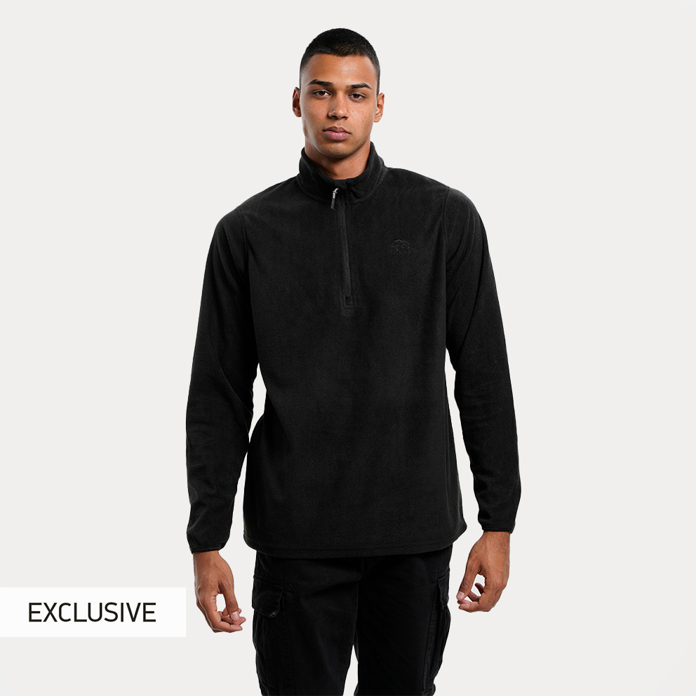 Nuff Mens Fleece Half Zip Ανδρική Μπλούζα Φούτερ