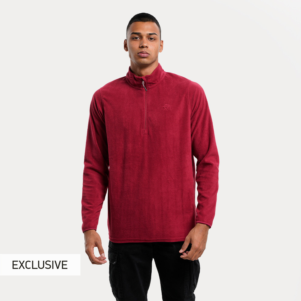 Nuff Mens Fleece Half Zip Ανδρική Μπλούζα Φούτερ