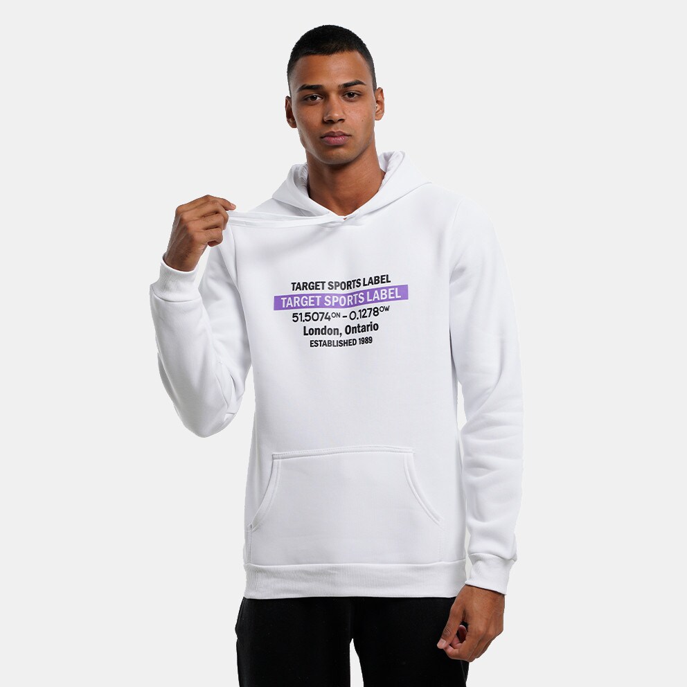 Target Hoodie Fleece ''Sports'' Ανδρική Μπλούζα με Κουκούλα