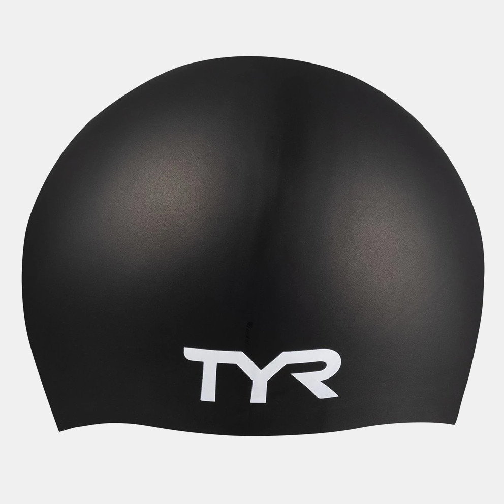 TYR Long Hair Wrinkle-Free Silicone Adult Fit BLACK LCSL001
