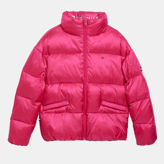 Tommy Jeans Boxy Shiny Puffer Παιδικό Μπουφάν