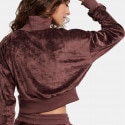 BodyTalk "Velour" Cropped Γυναικεία Μπλούζα Φούτερ