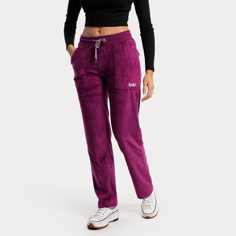 Body Action Women Basic Velour Γυναικείο Παντελόνι Φόρμας