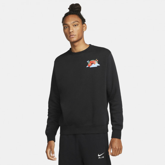 Nike Sportswear Fleece Crew Swoosh Spirit  Ανδρική Μπλούζα Φούτερ