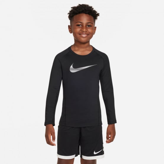 Nike Pro Warm Kids' Long Sleeves T-shirt