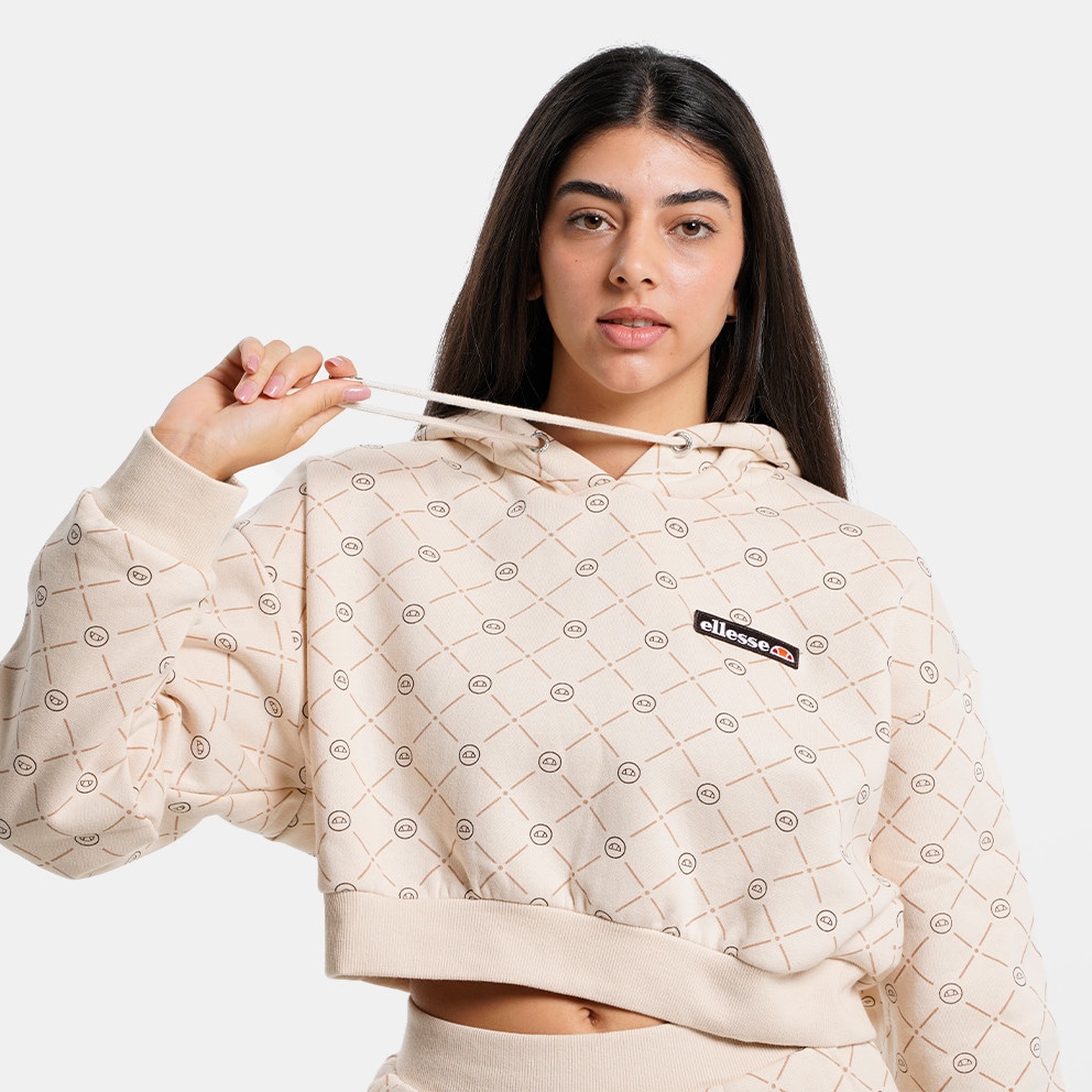 Ellesse Marinell Crop Γυναικεία Μπλούζα με Κουκούλα