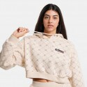 Ellesse Marinell Crop Γυναικεία Μπλούζα με Κουκούλα