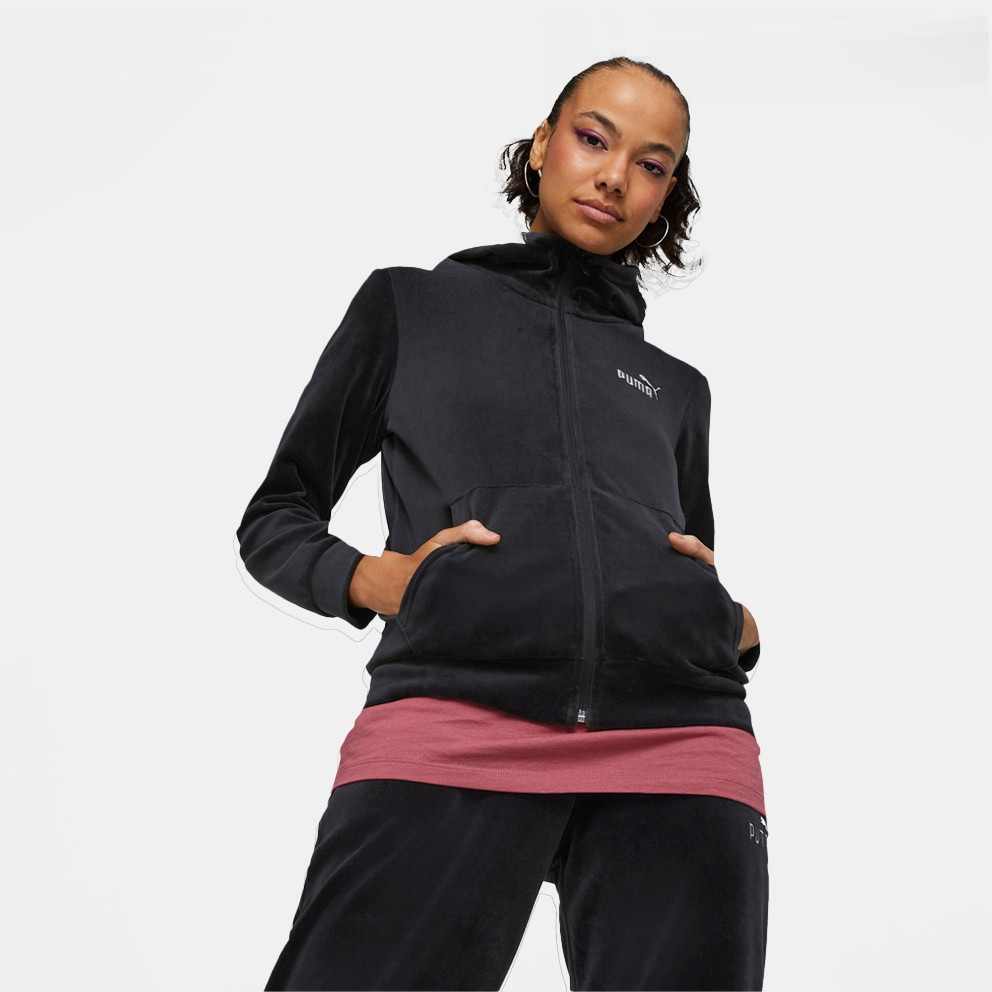 Puma Essentials+ Velour Γυναικεία Ζακέτα (9000117830_22489)